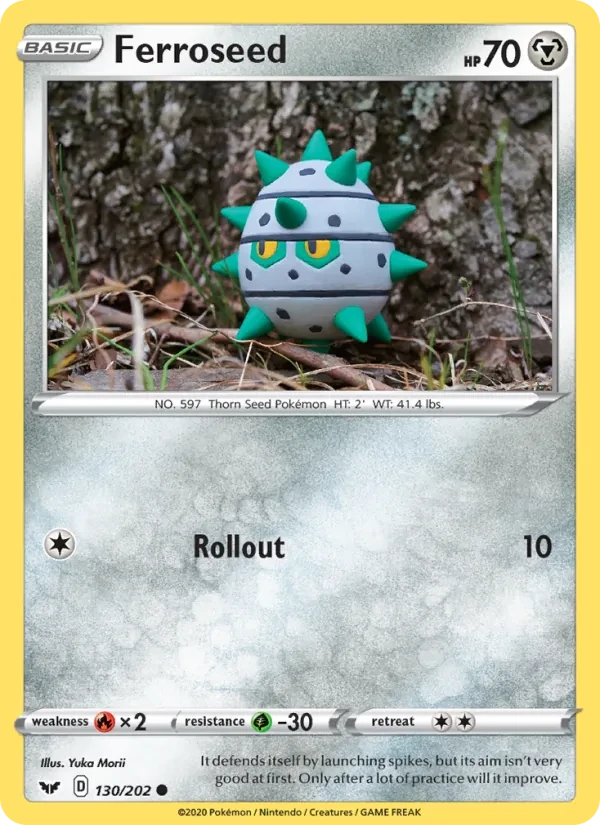 Ferroseed 130/202 Sword & Shield Pokémon card