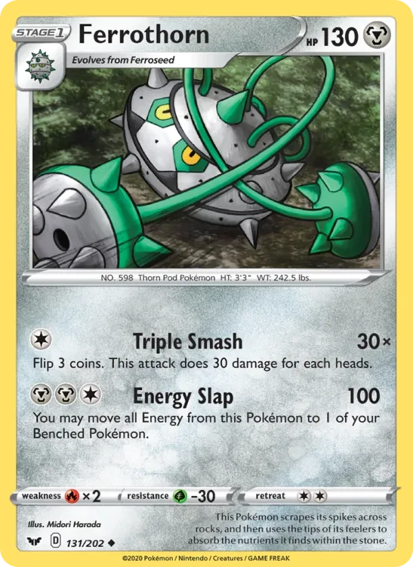 Ferrothorn 131/202 Sword & Shield Pokémon card