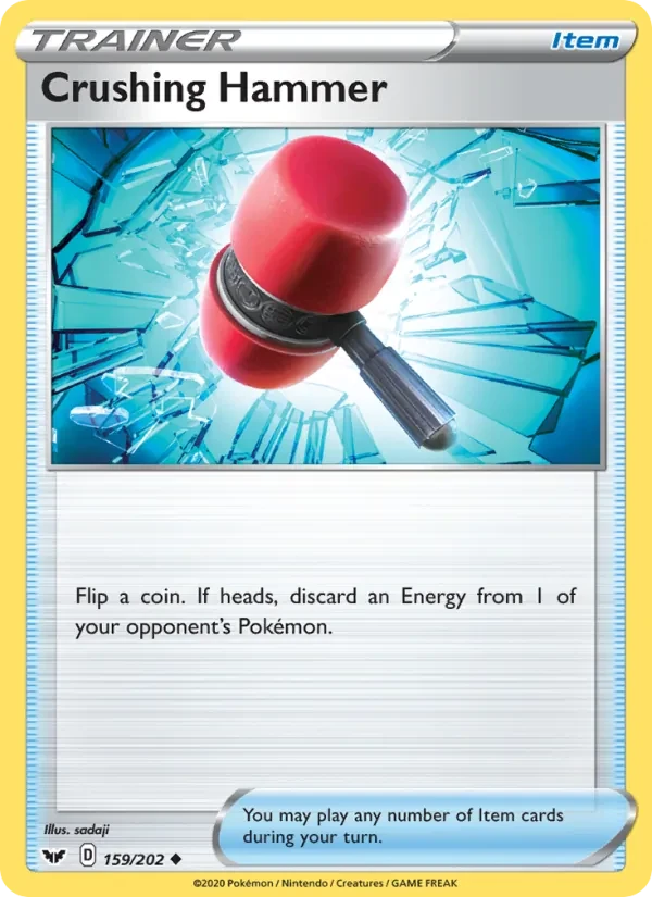 Crushing Hammer 159/202 Sword & Shield Pokémon card