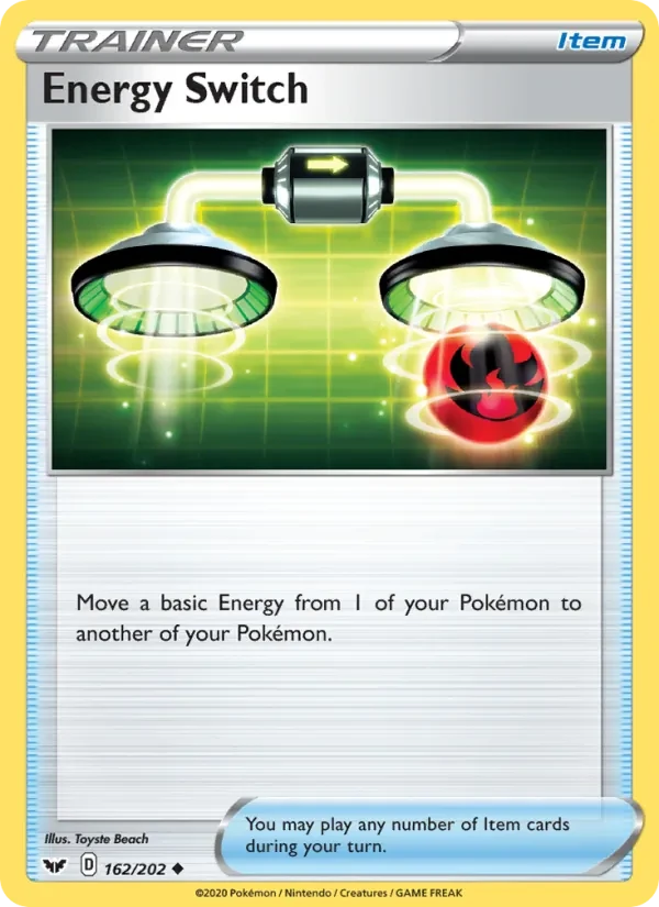 Energy Switch 162/202 Sword & Shield Pokémon card