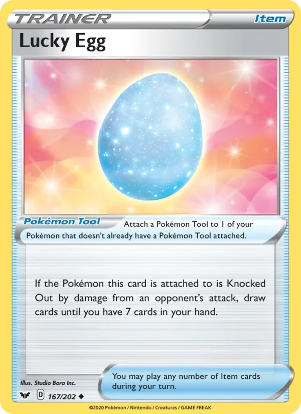 Lucky Egg 167/202 Sword & Shield Pokémon card