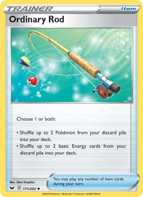 Ordinary Rod 171/202 Sword & Shield Pokémon card