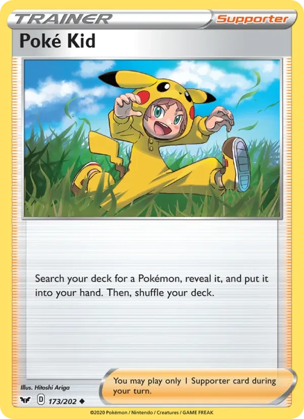 Poké Kid 173/202 Sword & Shield Pokémon card