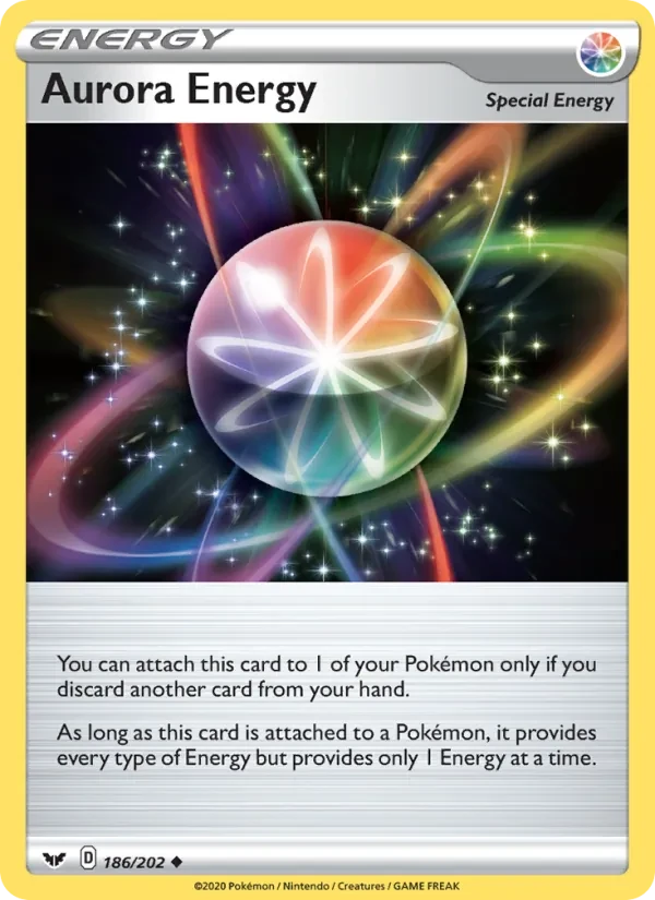 Aurora Energy 186/202 Sword & Shield Pokémon card