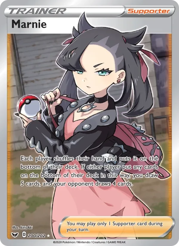 Marnie 200/202 Sword & Shield Pokémon Karte