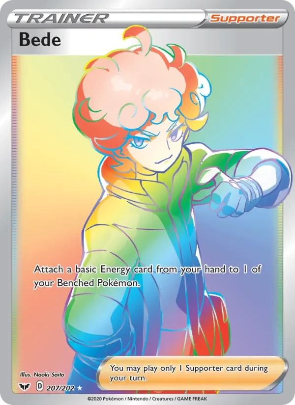 Bede 207/202 Sword & Shield Pokémon card