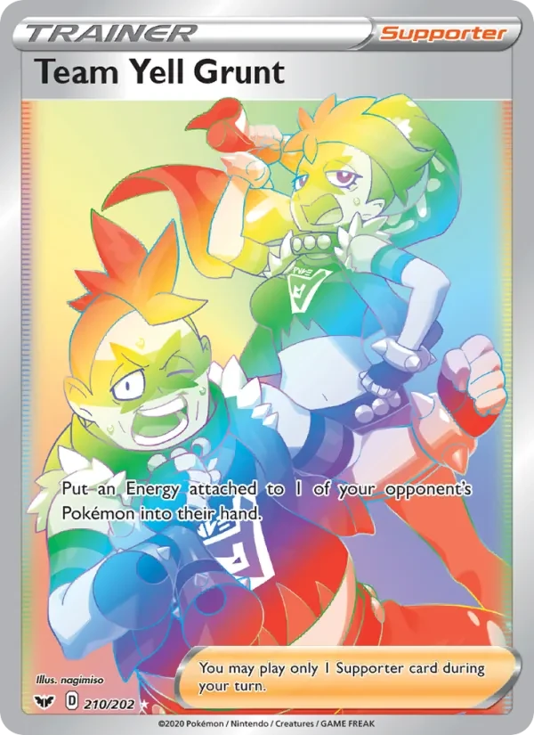 Team Yell Grunt 210/202 Sword & Shield Pokémon card