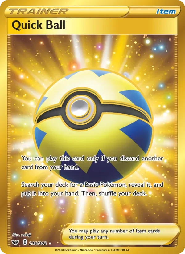 Quick Ball 216/202 Sword & Shield Pokémon card