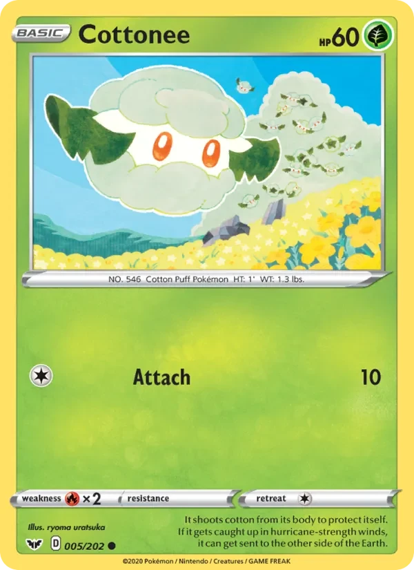 Cottonee 5/202 Sword & Shield Pokémon card