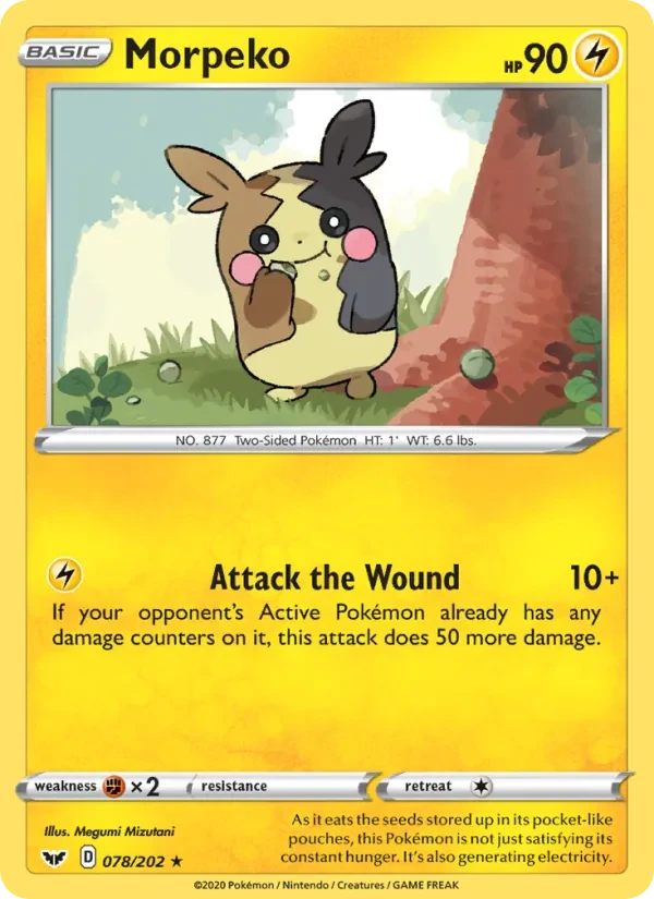 Morpeko 78/202 Sword & Shield Pokémon card