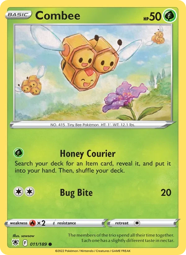 Combee 011/189 Astral Radiance Pokémon card