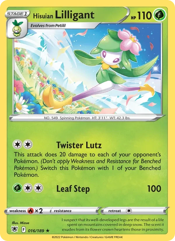 Carte Pokémon Hisuian Lilligant 016/189 Astral Radiance