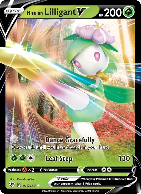 Hisuian Lilligant V 017/189 Astral Radiance Pokémon kaart