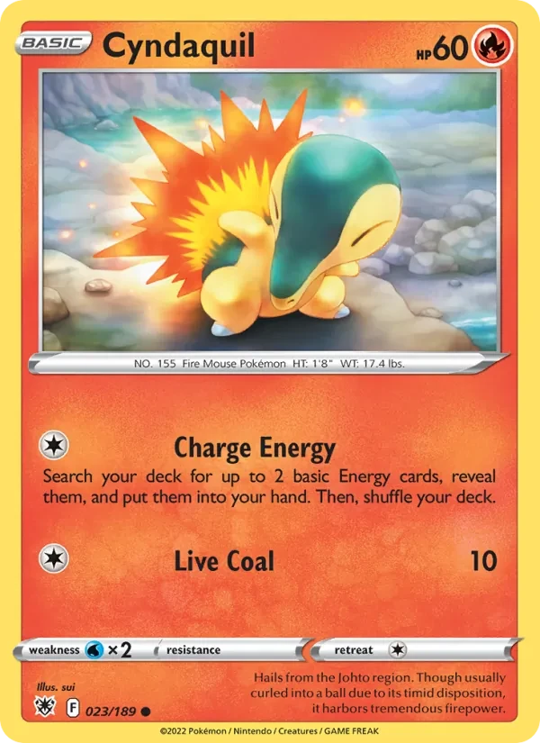 Cyndaquil 023/189 Astral Radiance Pokémon card