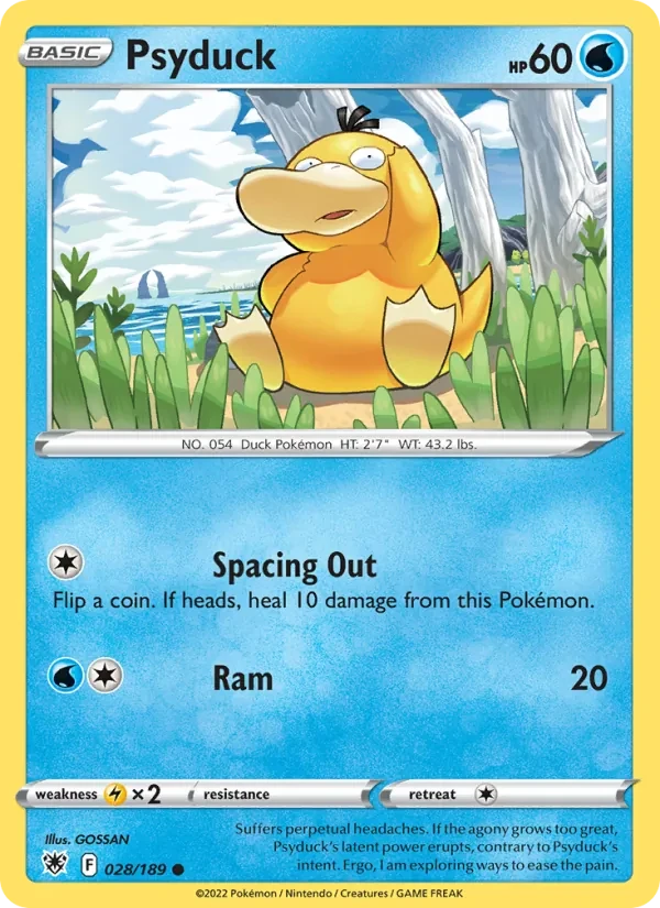 Psyduck 028/189 Astral Radiance Pokémon card
