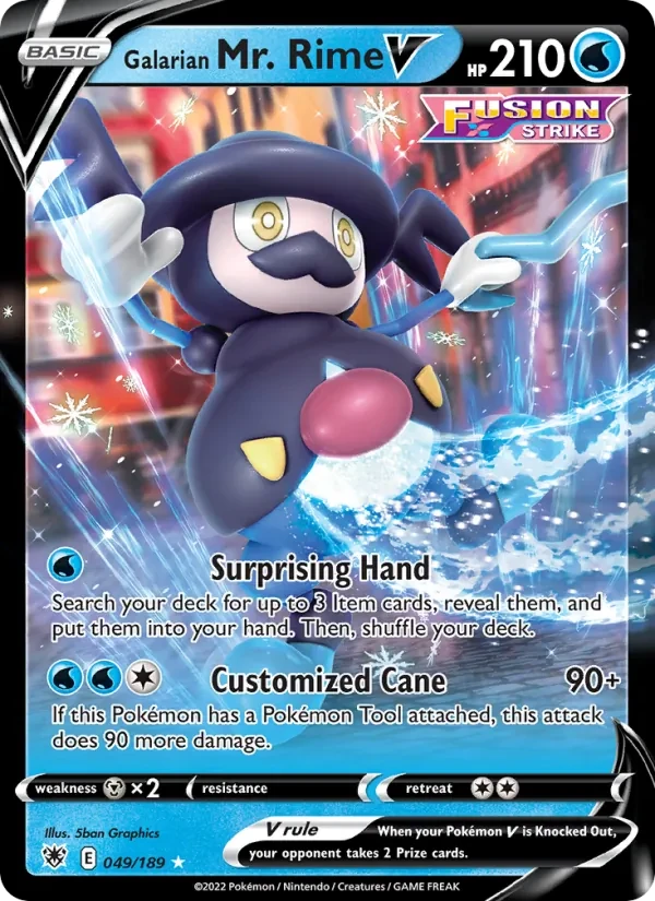 Galarian Mr. Rime V 049/189 Astral Radiance Pokémon kaart