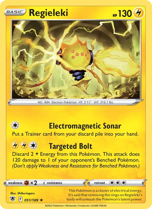 Regieleki 051/189 Astral Radiance Pokémon Karte