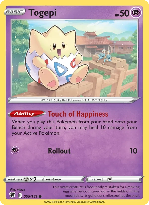 Togepi 055/189 Astral Radiance Pokémon card