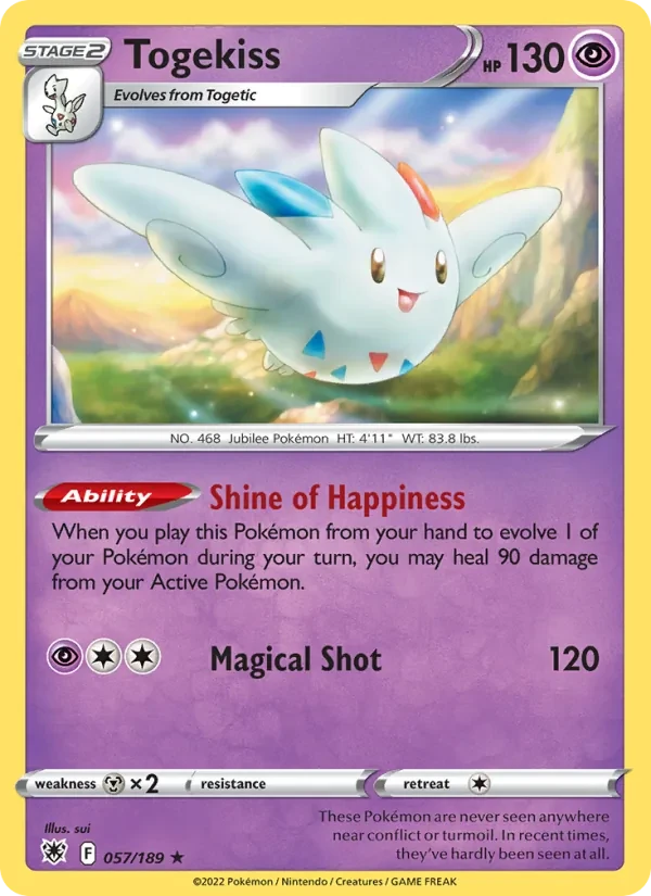 Togekiss 057/189 Astral Radiance Pokémon Karte
