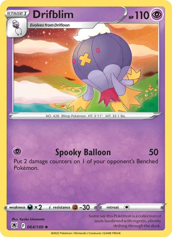 Drifblim 064/189 Astral Radiance Pokémon card
