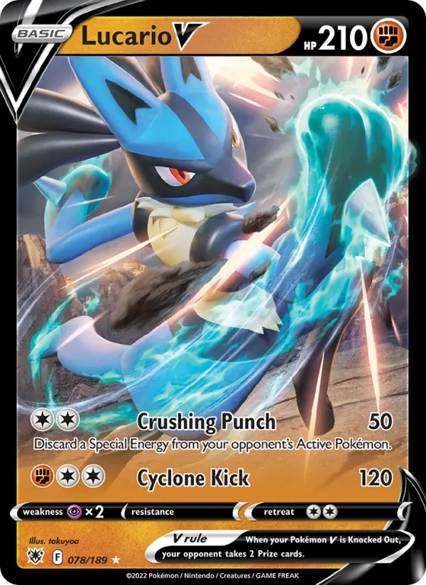 Lucario V 078/189 Astral Radiance Pokémon Karte
