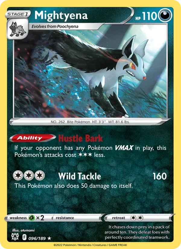 Mightyena 096/189 Astral Radiance Pokémon card