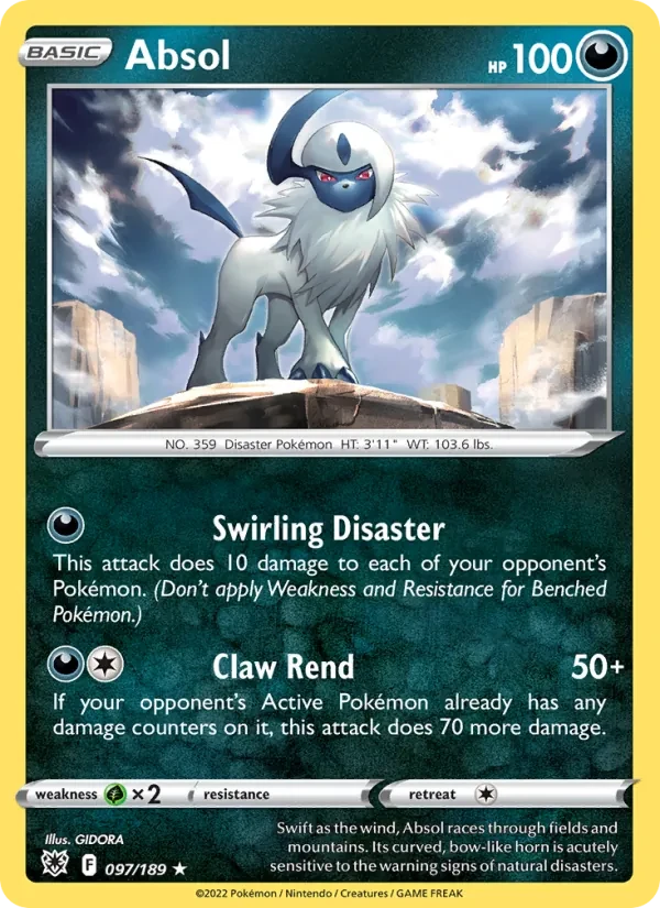 Absol 097/189 Astral Radiance Pokémon card