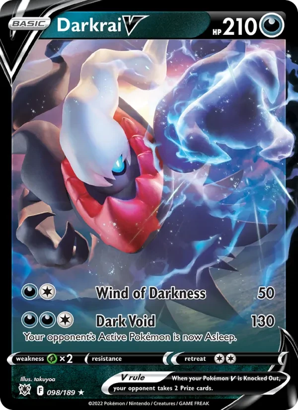 Darkrai V 098/189 Astral Radiance Pokémon card