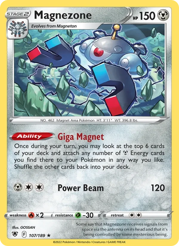 Magnezone 107/189 Astral Radiance Pokémon card