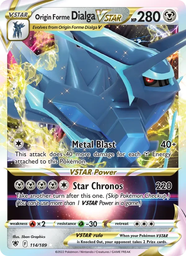 Origin Forme Dialga VSTAR 114/189 Astral Radiance Pokémon card