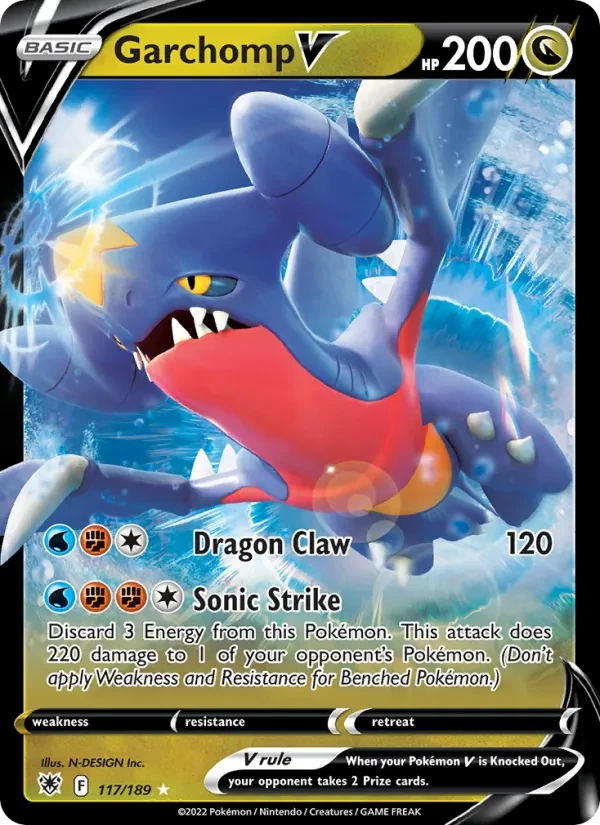 Garchomp V 117/189 Astral Radiance Pokémon Karte