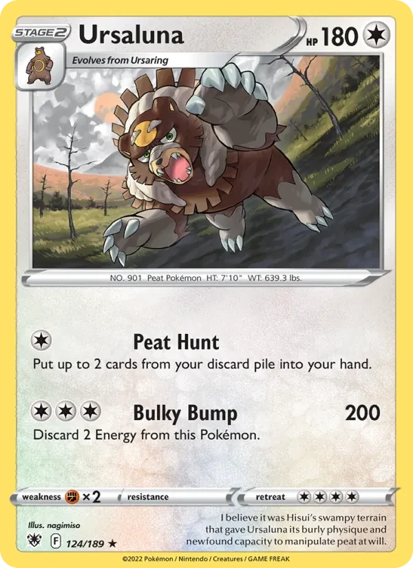 Ursaluna 124/189 Astral Radiance Pokémon card