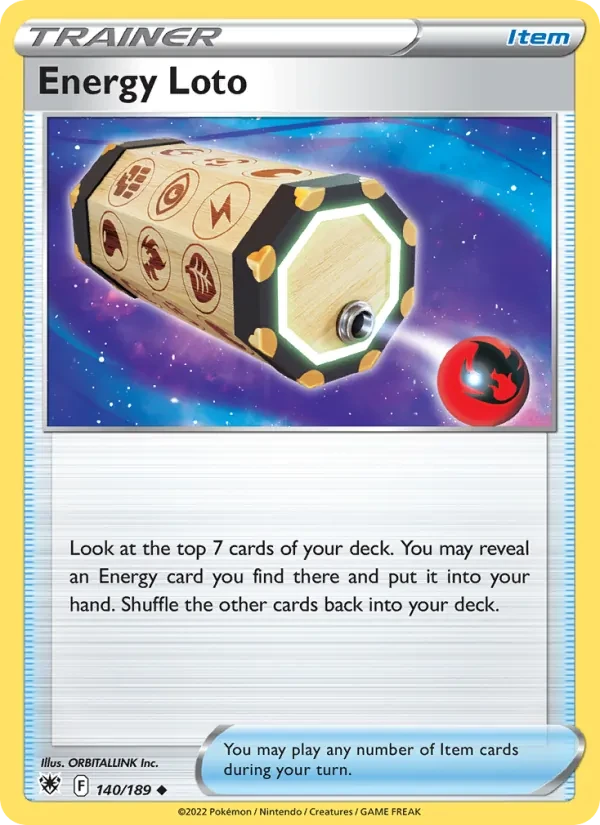 Carta Pokémon Energy Loto 140/189 Astral Radiance