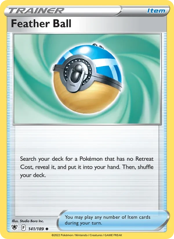 Feather Ball 141/189 Astral Radiance Pokémon card