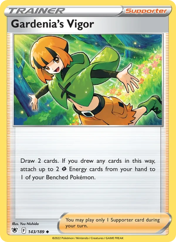 Gardenia's Vigor 143/189 Astral Radiance Pokémon card