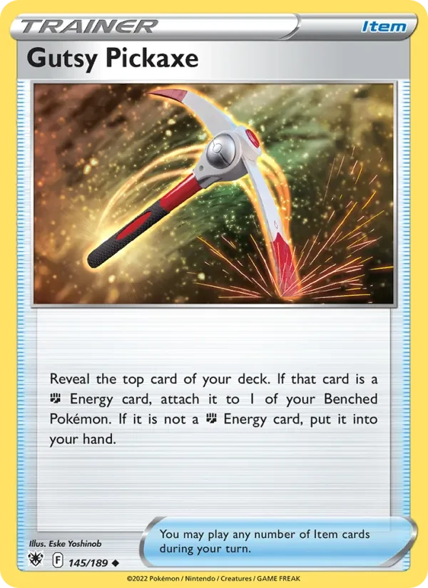 Gutsy Pickaxe 145/189 Astral Radiance Pokémon card