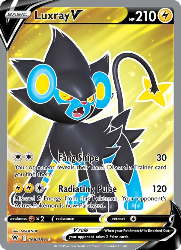 Luxray V 168/189 Astral Radiance Pokémon card
