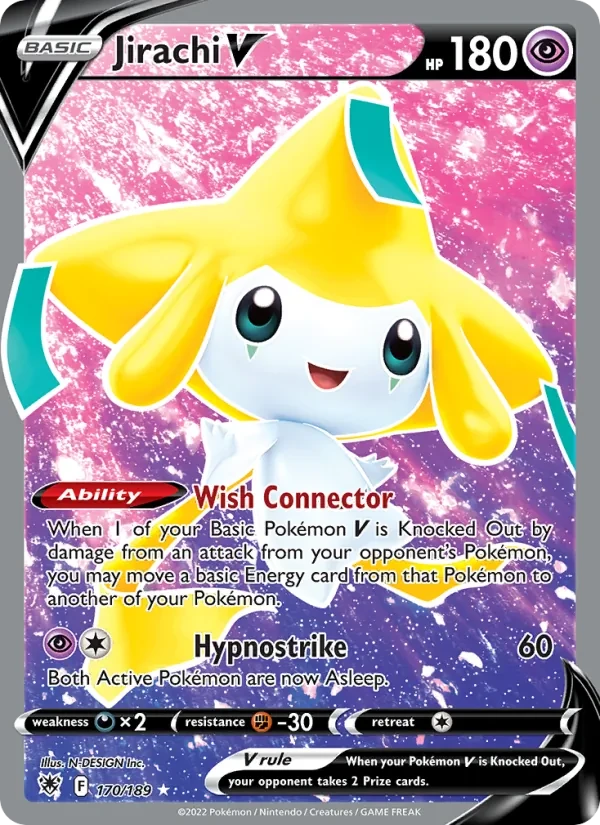 Jirachi V 170/189 Astral Radiance Pokémon card