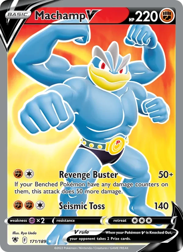 Machamp V 171/189 Astral Radiance Pokémon card