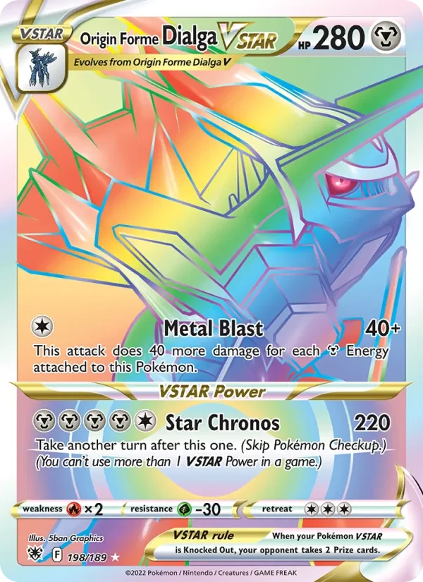 Origin Forme Dialga VSTAR 198/189 Astral Radiance Pokémon card