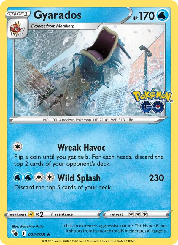 Gyarados 022/78 Pokémon GO Pokémon card