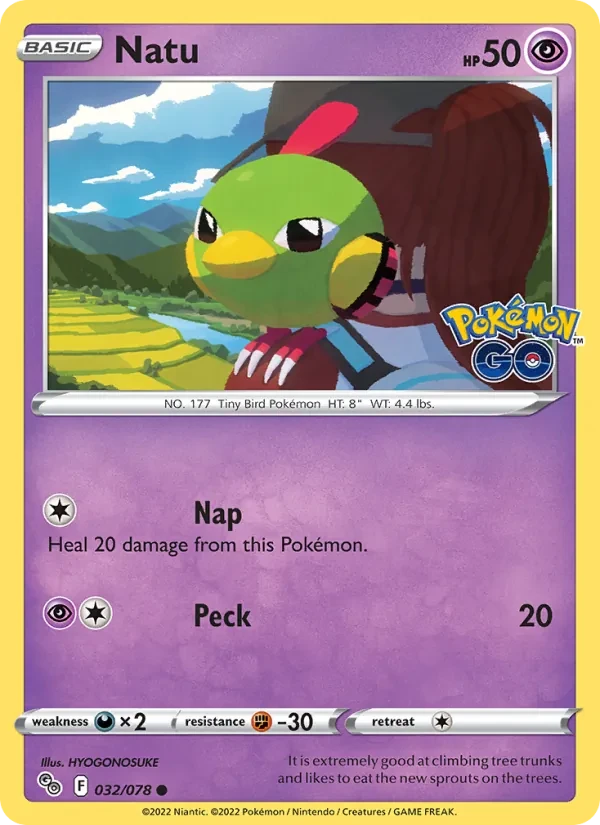 Natu 032/78 Pokémon GO Pokémon card