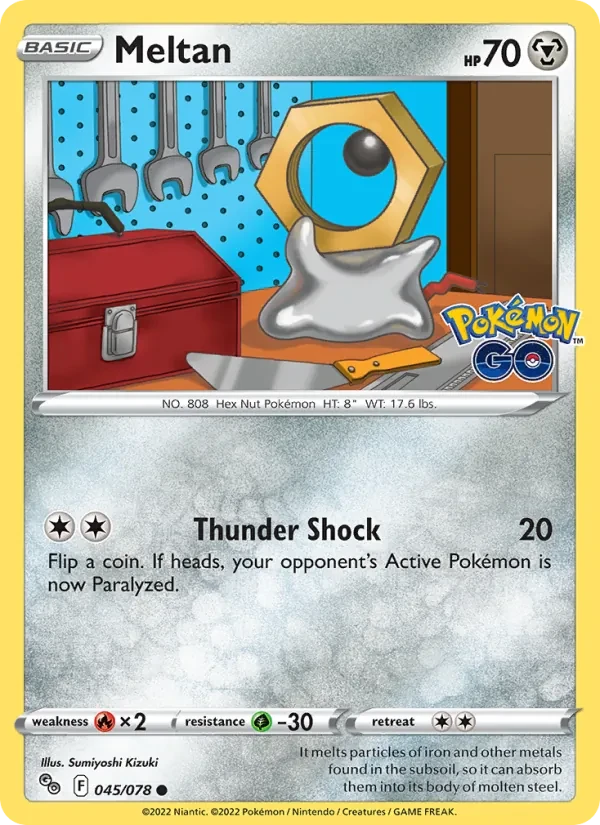 Meltan 045/78 Pokémon GO Pokémon card