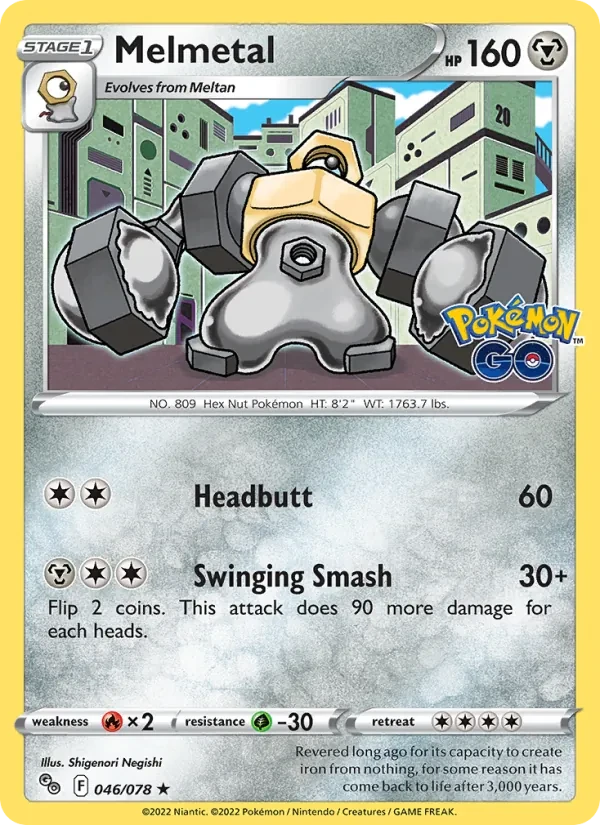 Melmetal 046/78 Pokémon GO Pokémon Karte