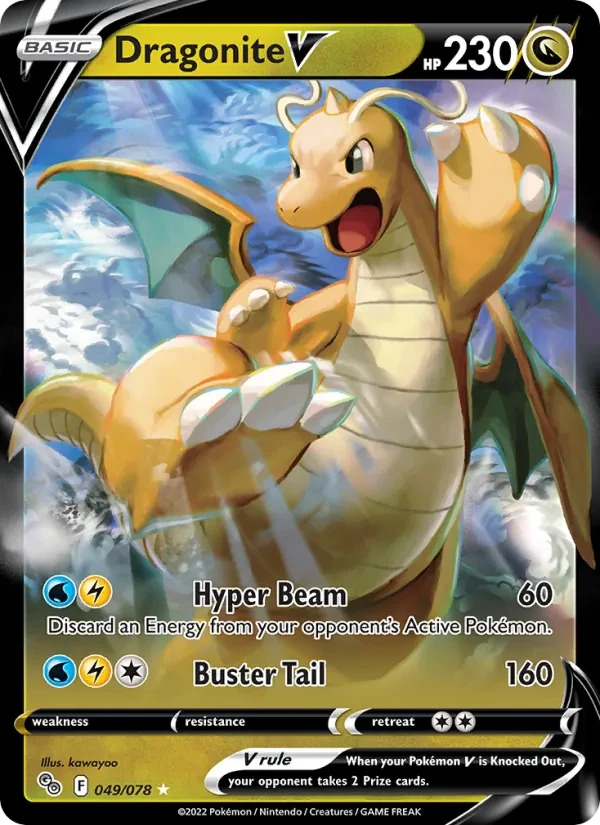 Dragonite V 049/78 Pokémon GO Pokémon card