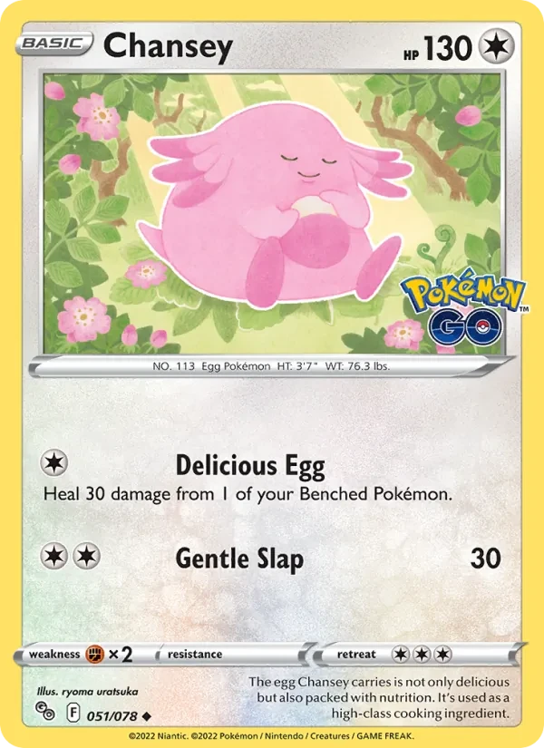 Chansey 051/78 Pokémon GO Pokémon card
