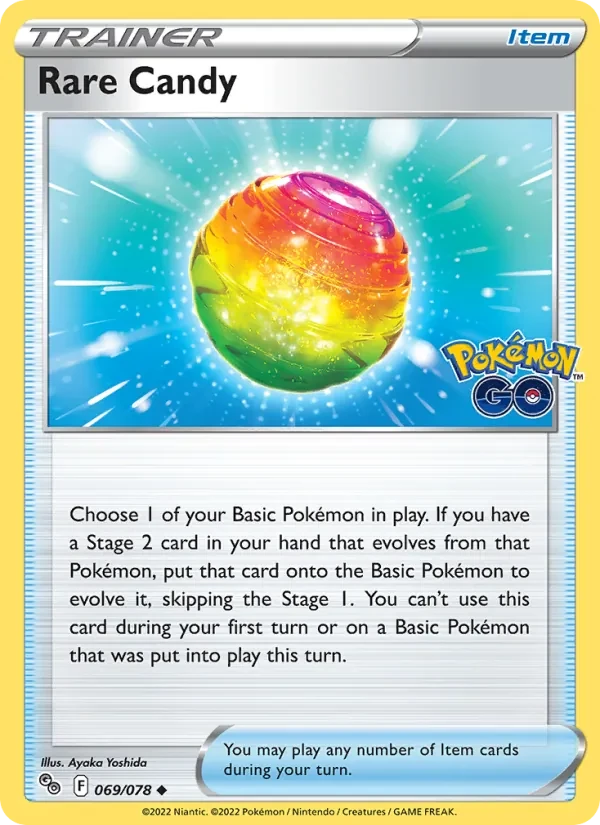 Rare Candy 069/78 Pokémon GO Pokémon card