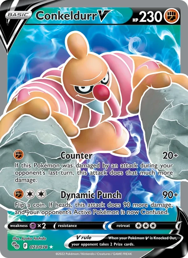 Conkeldurr V 073/78 Pokémon GO Pokémon Karte