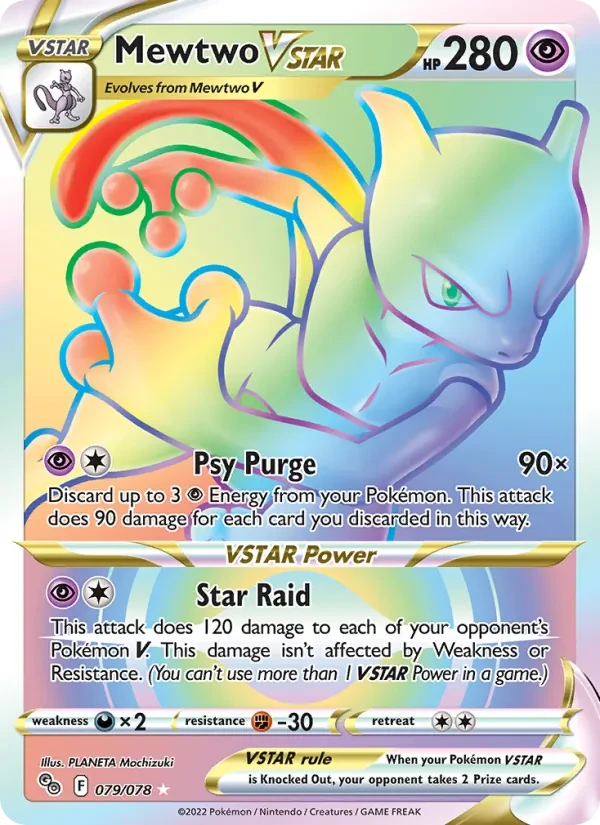 Mewtwo VSTAR 079/78 Pokémon GO Pokémon card