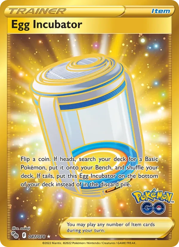 Egg Incubator 087/78 Pokémon GO Pokémon card